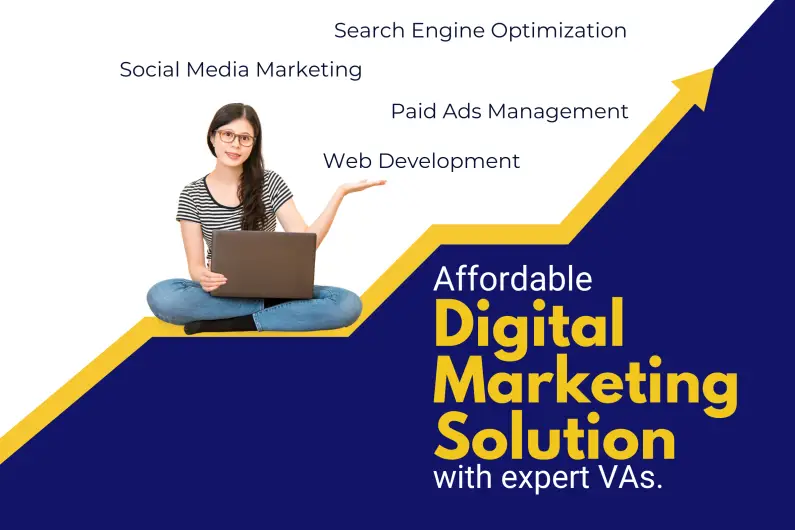 woman-on-a-banner-about-hire-virtual-assistant
